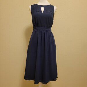 Dark Blue Navy Sleeveless Fervour Dress (size Small)